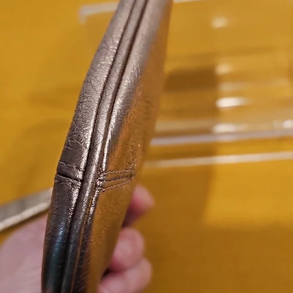 COACH Metallic Rose Gold Wristlet - Picture 11 of 12